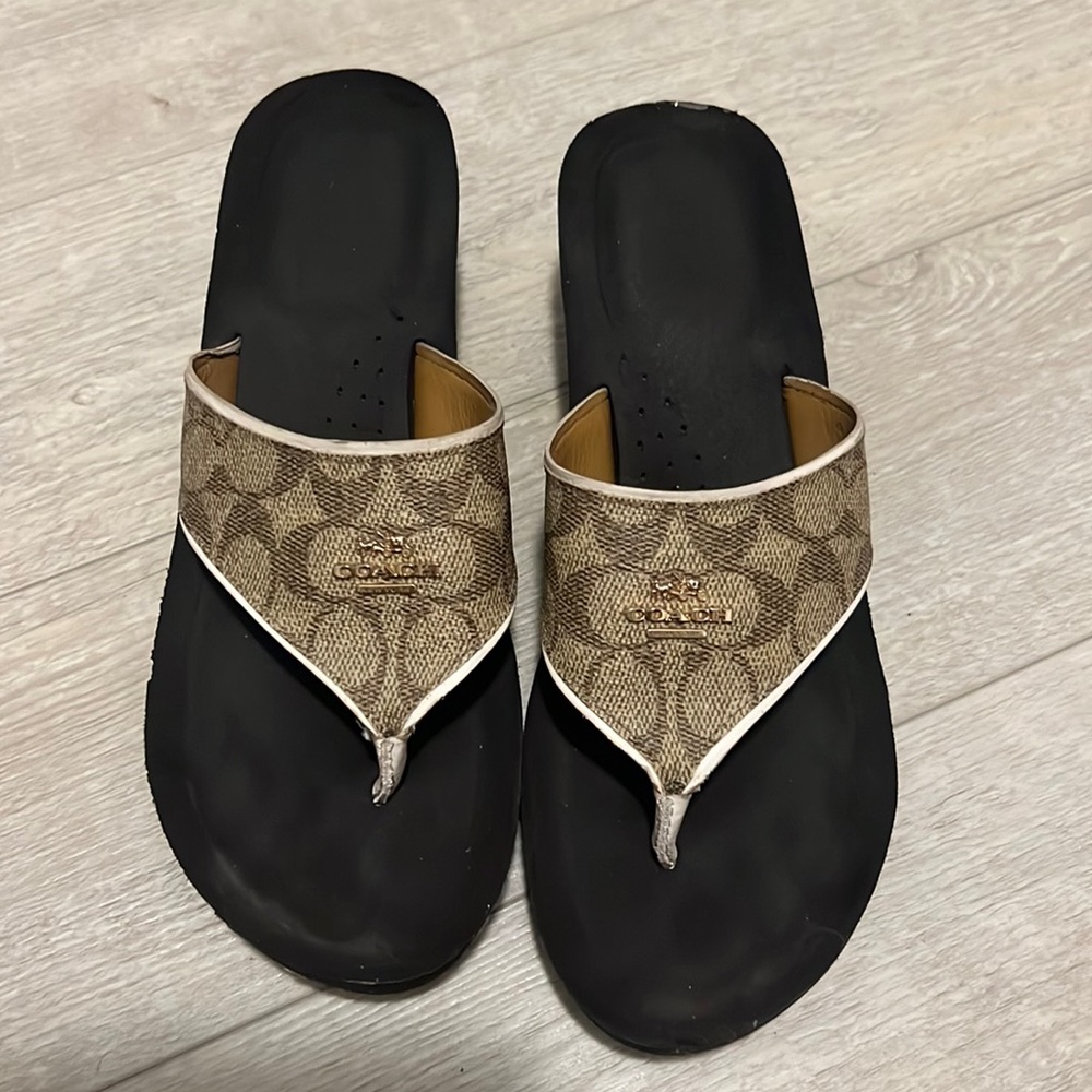Coach Wedge Flip Flops